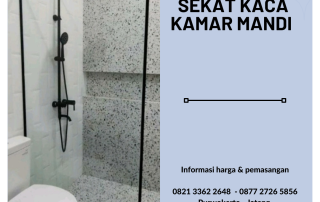 Sekat kamar mandi kaca